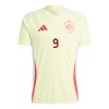 Camisola Espanha Gerard Moreno 9 Homen Equipamento 2ª Euro 2024